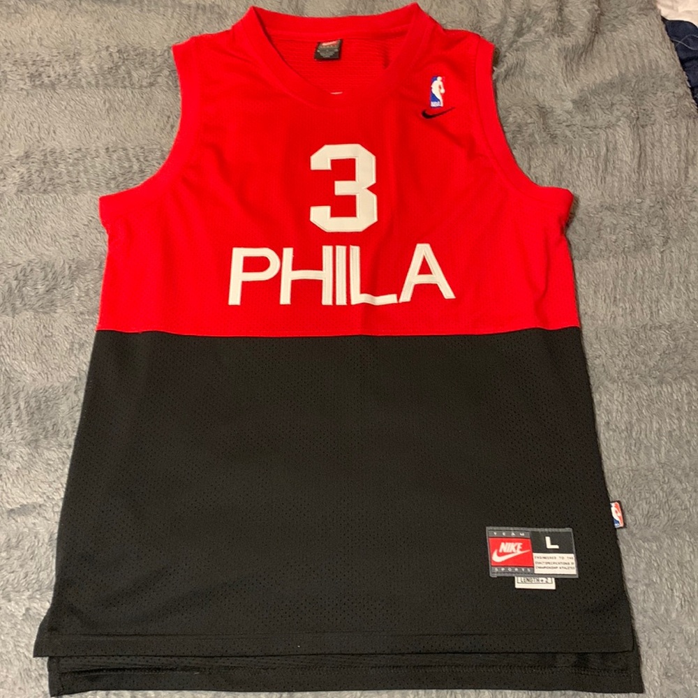 Philadelphia 76ers- Allen Iverson Jersey (Red/Black)